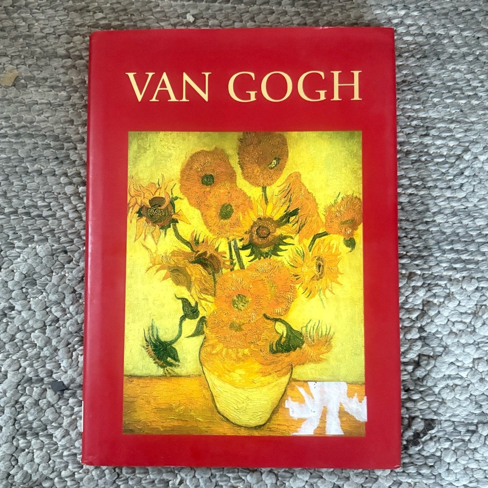 🏡VAN GOGH Sunflowers Art Book - Red Cover